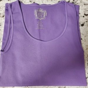 Women's Original Seamless Ribbed Purple Tank Top